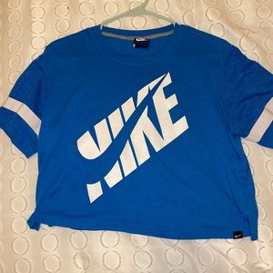 Nike blue crop tee!